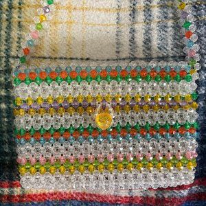Susan Alexandra Colorful Beaded Crossbody Bag